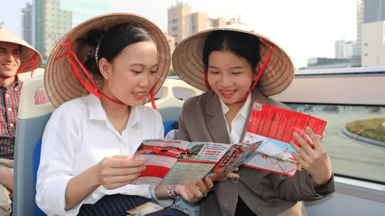 Explore the sights of Ho Chi Minh City at your own pace on a tour bus