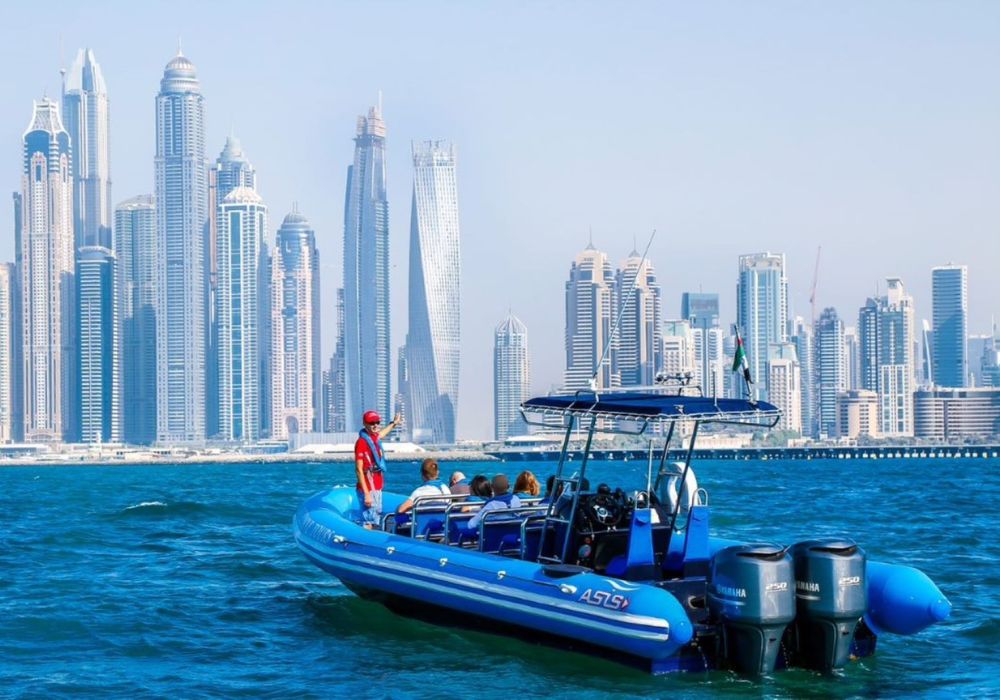 Marina, Atlantis Palm, and Burj Al Arab Speedboat Tour