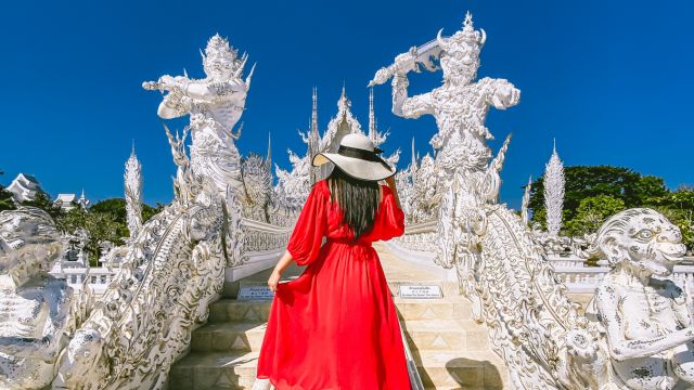 Chiang Rai White Black Blue Temple Tour - Chinese/English Guide