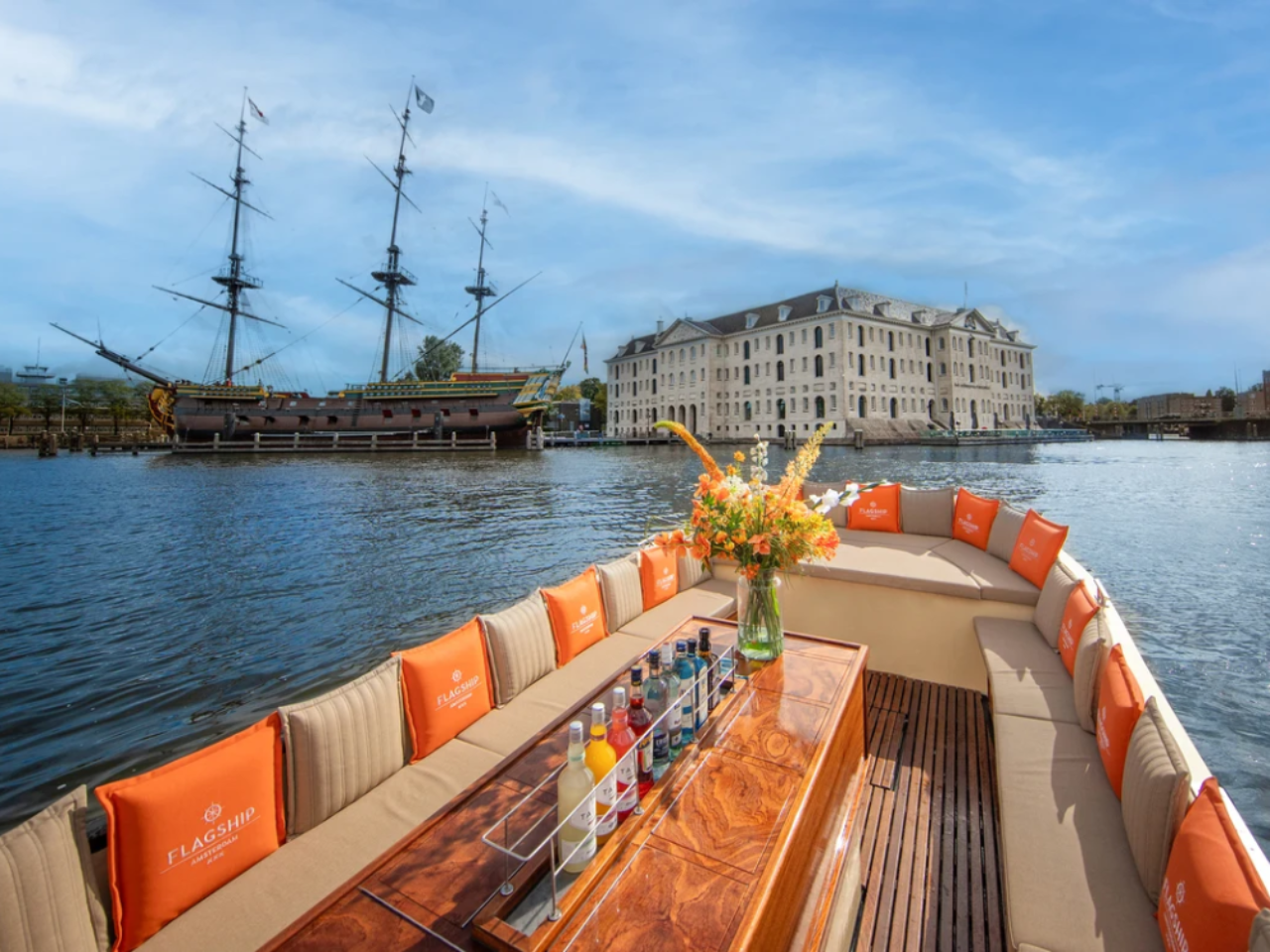 Amsterdam: Luxury Open Boat Cruise with option Unlimited Drinks 4