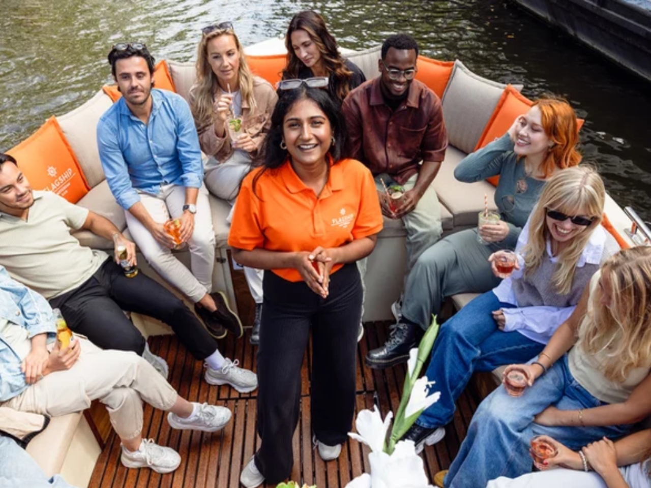 Amsterdam: Luxury Open Boat Cruise with option Unlimited Drinks 3
