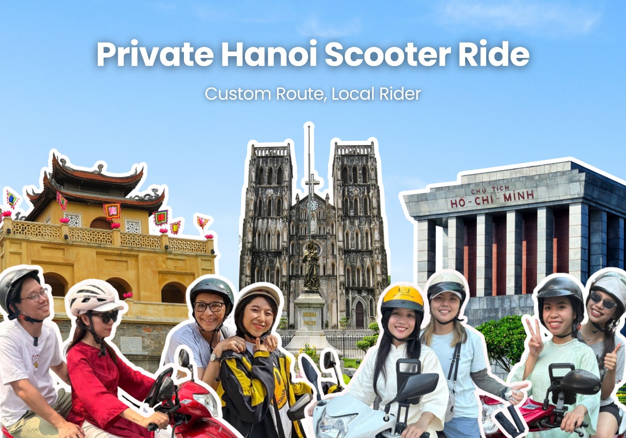 Tham Quan Hà Nội và Khám Phá Ẩm Thực Địa Phương Bằng Xe Máy với Hướng Dẫn Viên Tiếng Anh hoặc Tiếng Trung