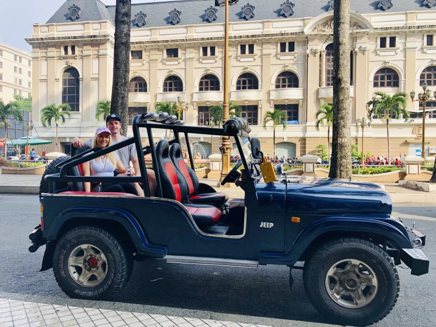 Sai Gon Private Half-Day City Tour by Army Vintage Jeep