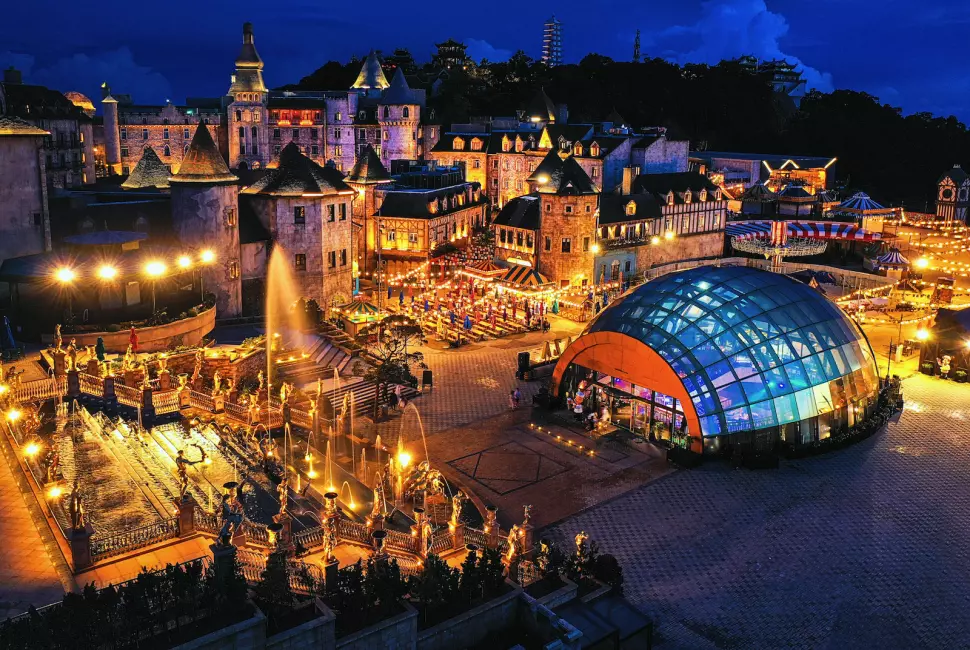Ba Na Hills By Night And Golden Bridge with Buffet Dinner and Round Trip Shuttle Bus | Vietnam