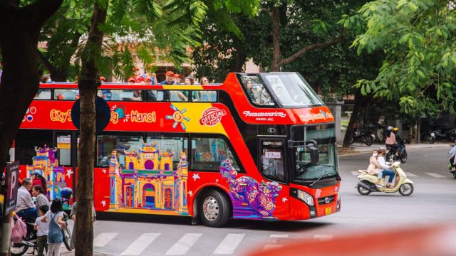 Hanoi Sightseeing Double-Decker Bus Ticket by City Sightseeing