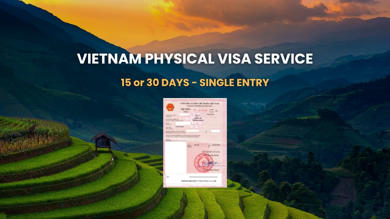 [Noi Bai International Airport] 15 or 30 Days Single Entry - VIETNAM Physical Visa for Chinese Inbound Travelers