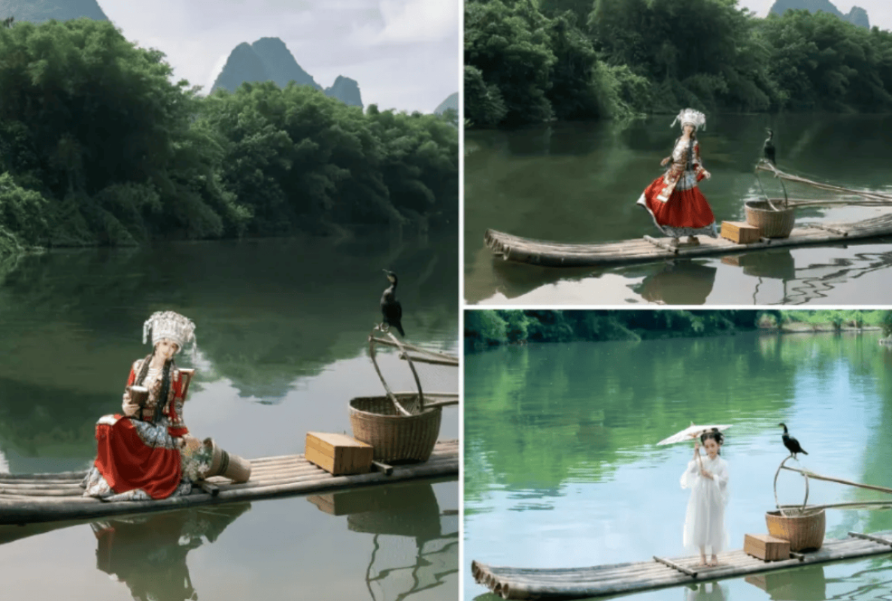 Yangshuo Shili Gallery Hanfu Photography Experience (Optional Bamboo Rafting) 5