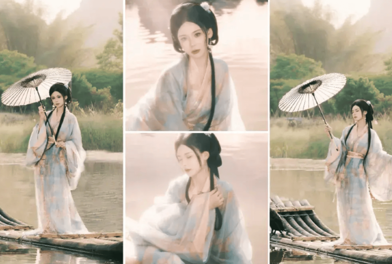 Yangshuo Shili Gallery Hanfu Photography Experience (Optional Bamboo Rafting) 3