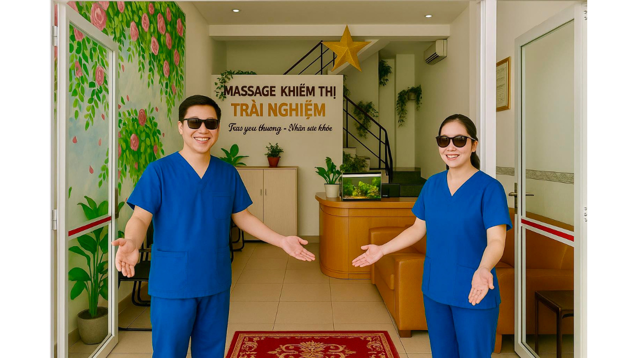 Trai Nghiem Blind Massage: Relaxing Oil or Deep Pressure by Blind Therapists 2