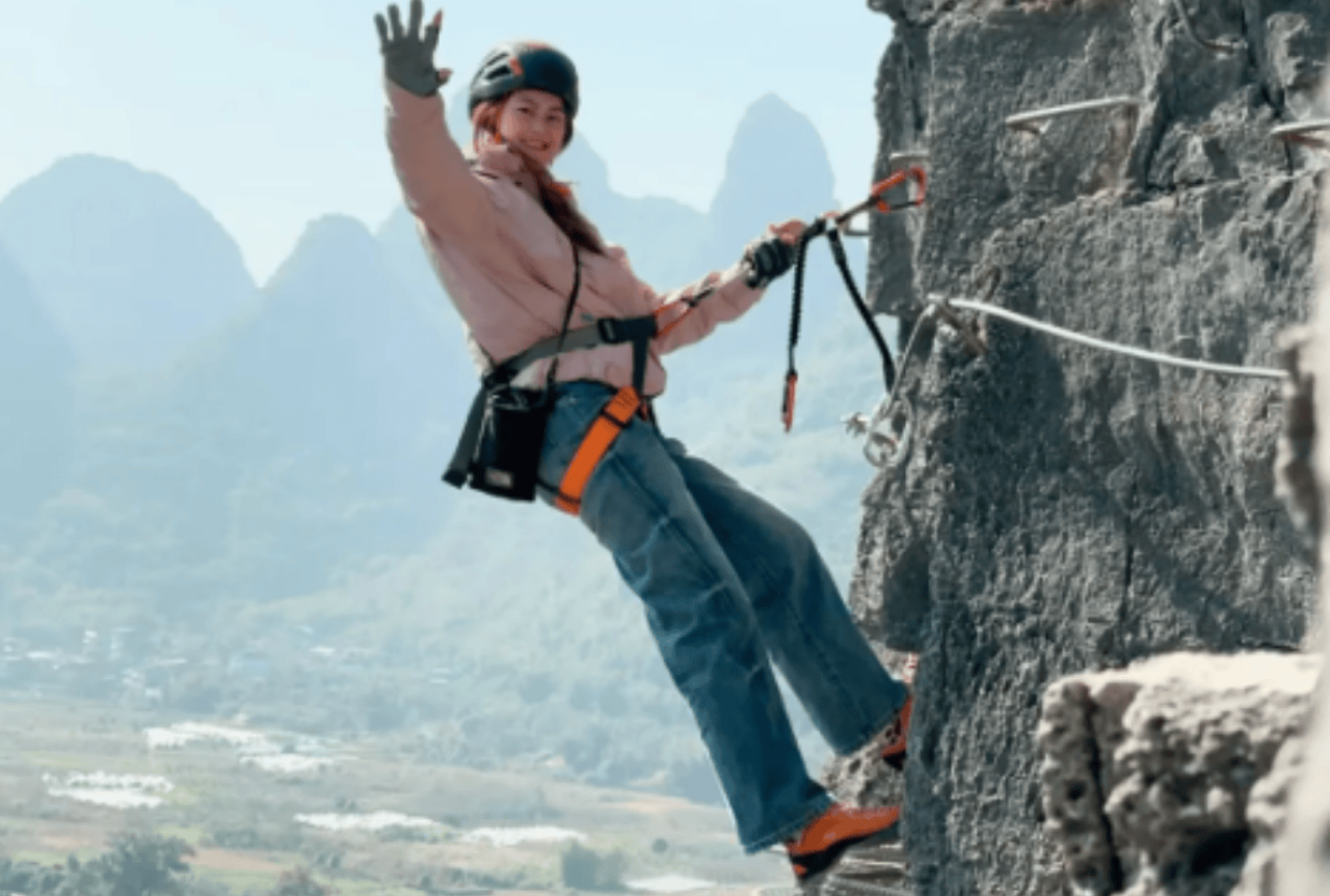 Yangshuo Yan Village Via Ferrata Experience with Equipment, Coach Guidance & Complimentary Coffee 5