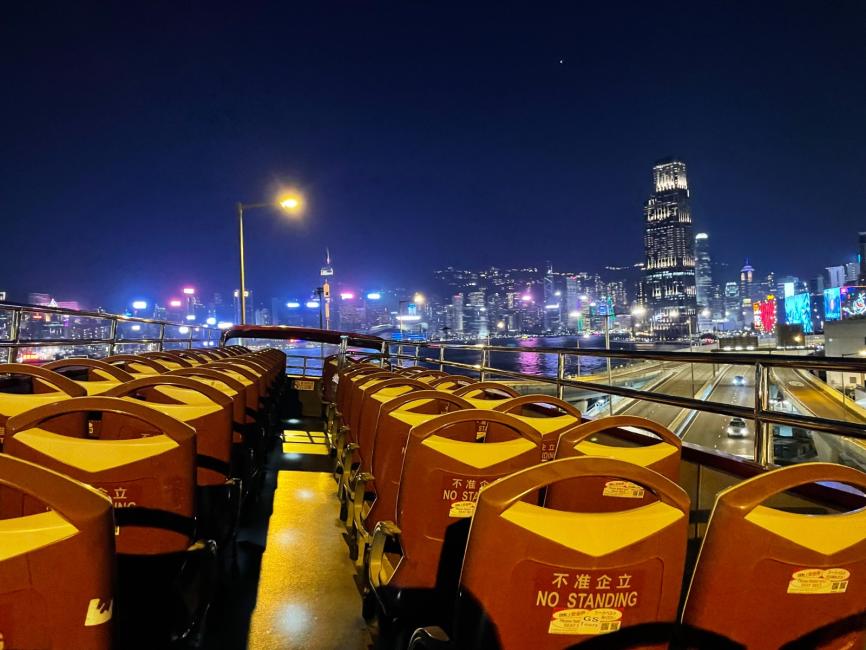 [Hong Kong Hot Spots] Hong Kong Open-Top Bus Night Tour & Temple Street Night Market | Open-Top Bus Tour