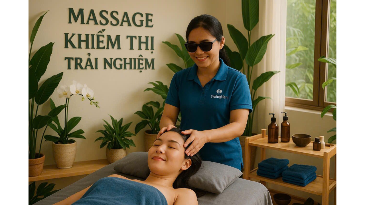 Trai Nghiem Blind Massage: Relaxing Oil or Deep Pressure by Blind Therapists