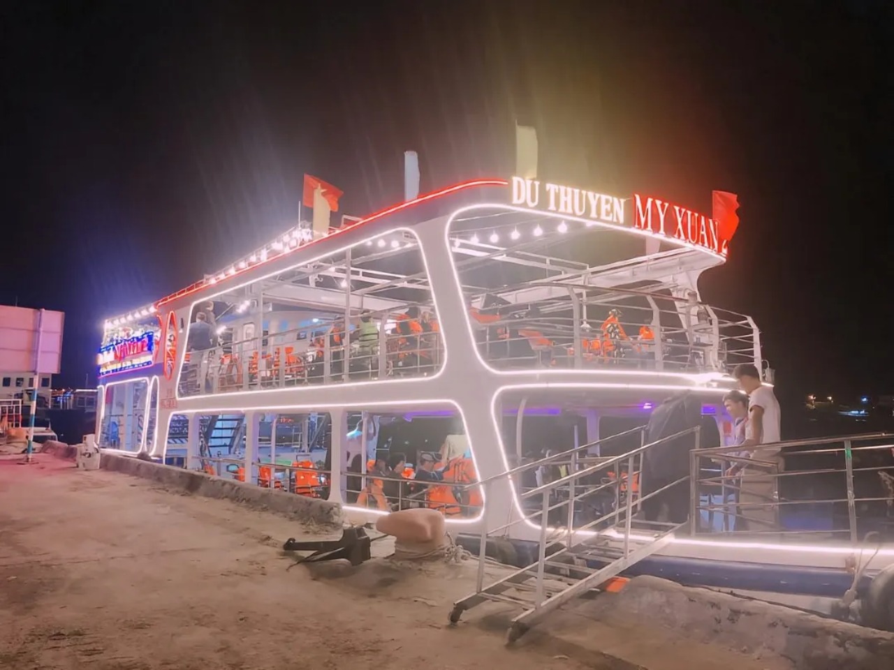 Han River by Night on My Xuan Cruise in Da Nang