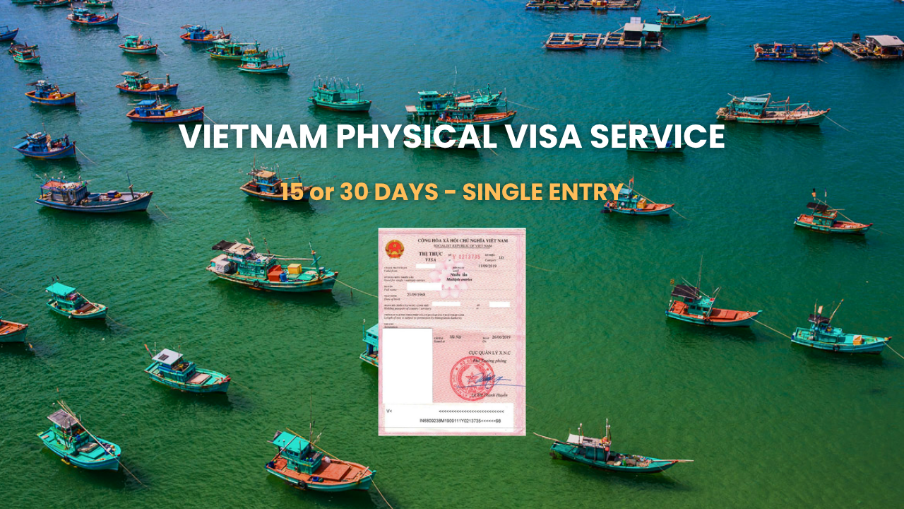 [Phu Quoc International Airport] 15 or 30 Days Single Entry - VIETNAM Physical Visa for Chinese Inbound Travelers