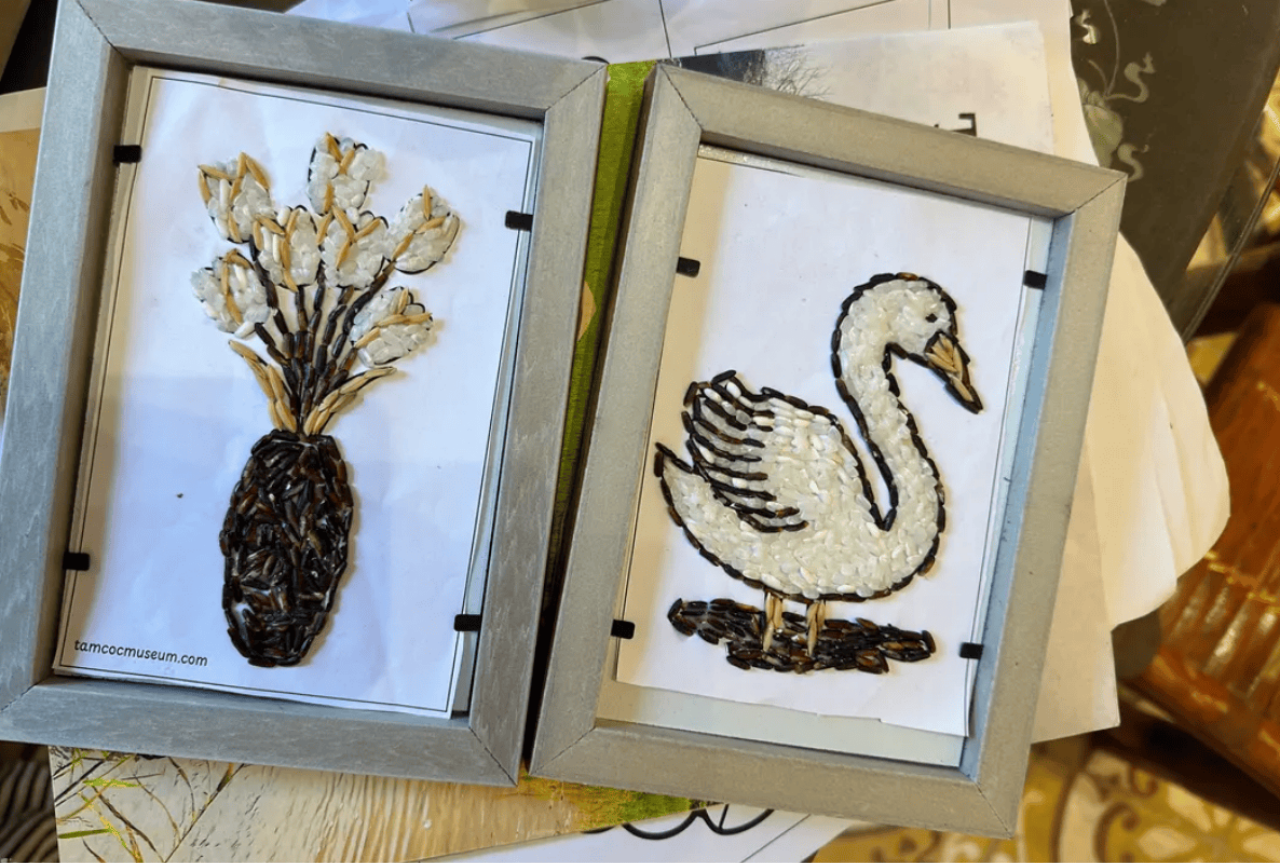 Rice Mosaic & Traditional Straw Broom Workshop at Tam Coc Museum 4