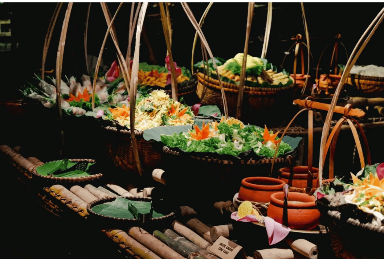 在芽庄 xưa 餐厅享用自助餐